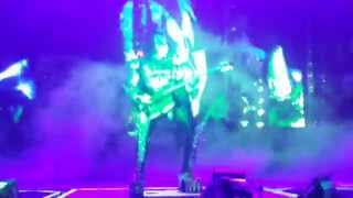 Gene Simmons Spitting Blood in Barcelona (21-06-15)