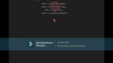 Quiz Application Using C++ And File Handling