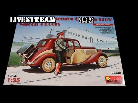 Video: MiniArt 38008 německý osobní automobil Typ 170V Saloon 4 dveře (1/35)