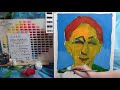 Oil painting  portrait day 1 op573-1  [LIVE]--  Déformer & Abstract /Neo-expressionism