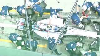 Williams F1 Pit Stop in FP2 - 2015 Austrian GP