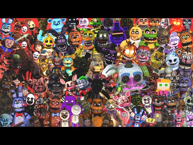 Fnaf all freddy's height chart (my opinion) by Radio_Noises on