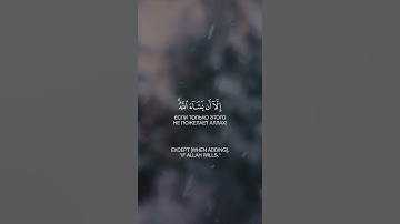 (ولا تقولن لشيء إني فاعل ذلك غدا)تلاوة خاشعة للقارئ اسلام صبحي 💙