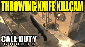 Throwing knife killcam | Trickshot, Bankshot and Across map | Call of duty ghosts