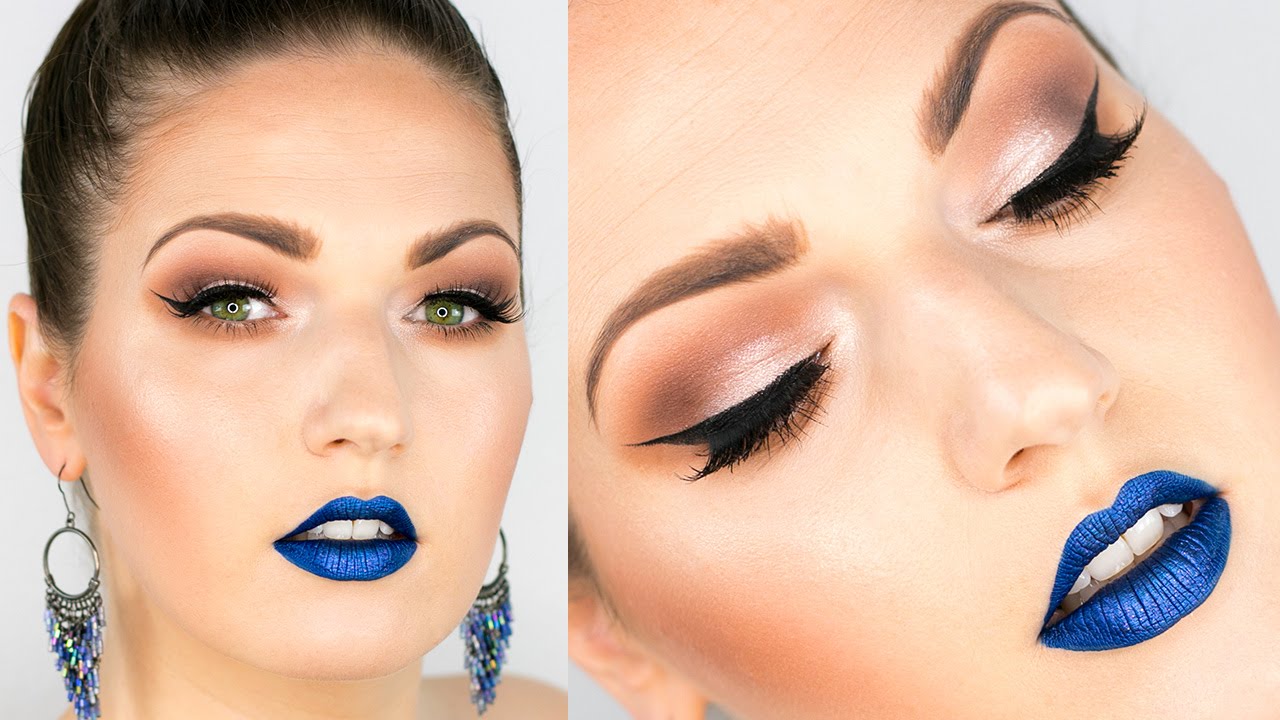 Rihanna NYFW Blue Lips Fall Makeup YouTube