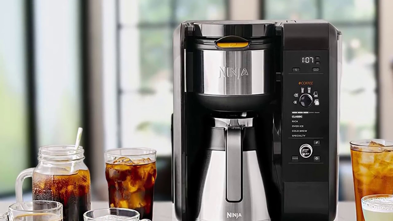 ICED COFFEE Ninja CP301 Hot & Cold Coffee Maker Brewed System Cold Brewed  Coffee 