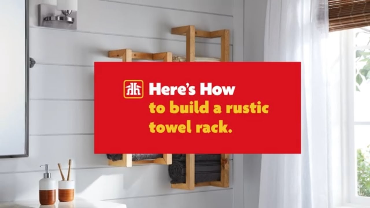 diy towel holder for gym — diy modern hand towel rack [under $20]