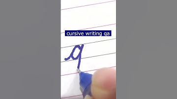 How to write small letter qa | Cursive writing a to z #cursivewriting #handwriting  #shorts #cursive