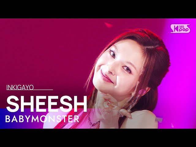 BABYMONSTER (베이비몬스터) - SHEESH @인기가요 inkigayo 20240428 class=