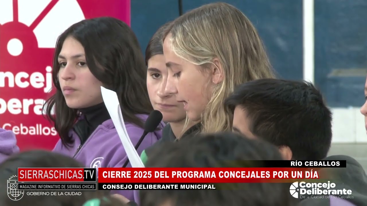 Cierre del Programa Concejales por un Día en Río Ceballos