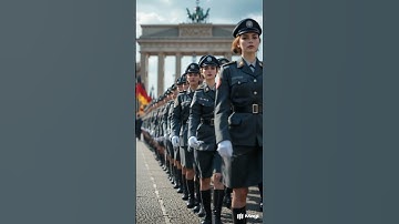 German Female Military Parade #shorts #war #army #military #ai