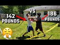 BOXING MY BIGGEST HATER, 40 Pound Difference, &amp; in 90 Degree Weather