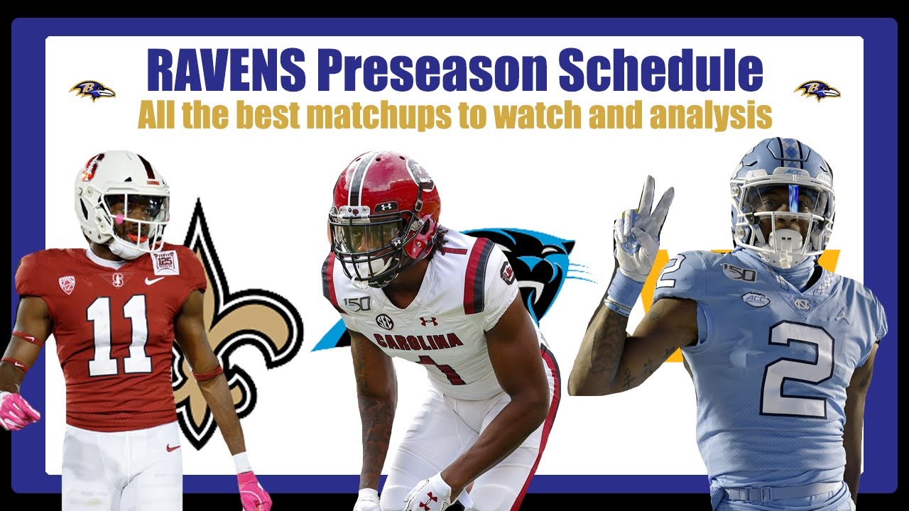 Ravens PreSeason Schedule Reaction!!! Saints, Panthers, WFT YouTube