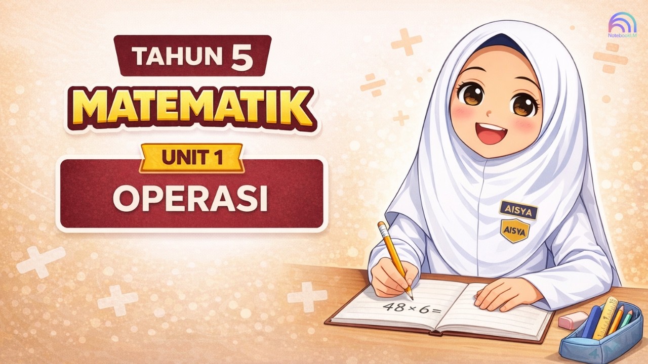 Matematik Tahun 5 KSSR | Unit 1: Nombor Bulat & Operasi | Ulangkaji dengan NotebookLM