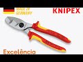 MELHOR QUE BOSCH! KNIPEX 9516200 Corte Tesoura 1000v VDE IEC60900