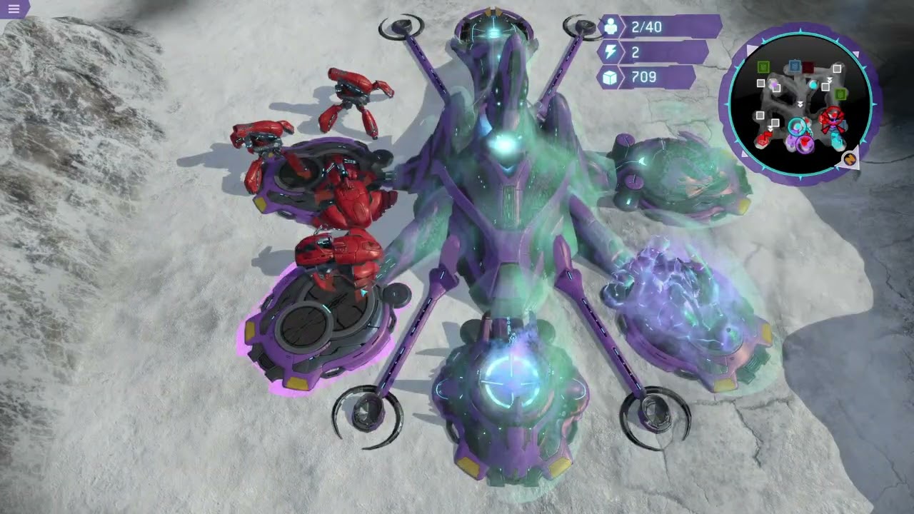 Three Star goes CRAZY{AI}{NO COMMENTARY}{Halo Wars 3v3}