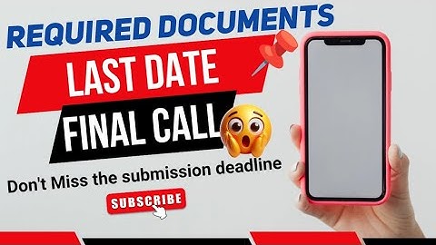Final Call 😳 Required Docs for College Admission | Last date for documents submission 🚨| Don’t Miss 