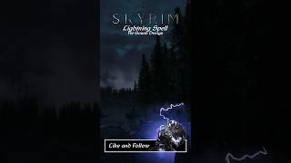 Re-sound design of Skyrims Lightning spell #shorts #gaming #skyrimg #sounddesign