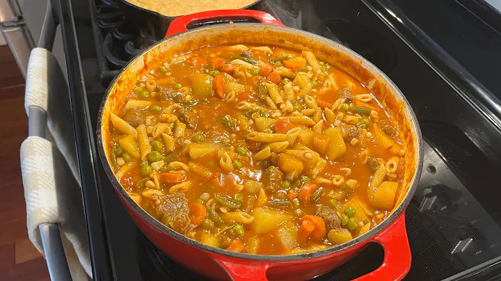 Vegetable Soup With Stew Meat Recipe