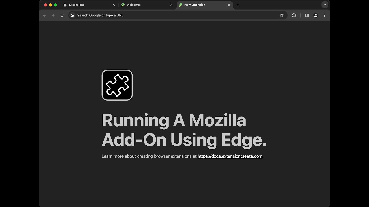 Run Ext Running extension-create remote dev command (Mozilla Add-On running on ...