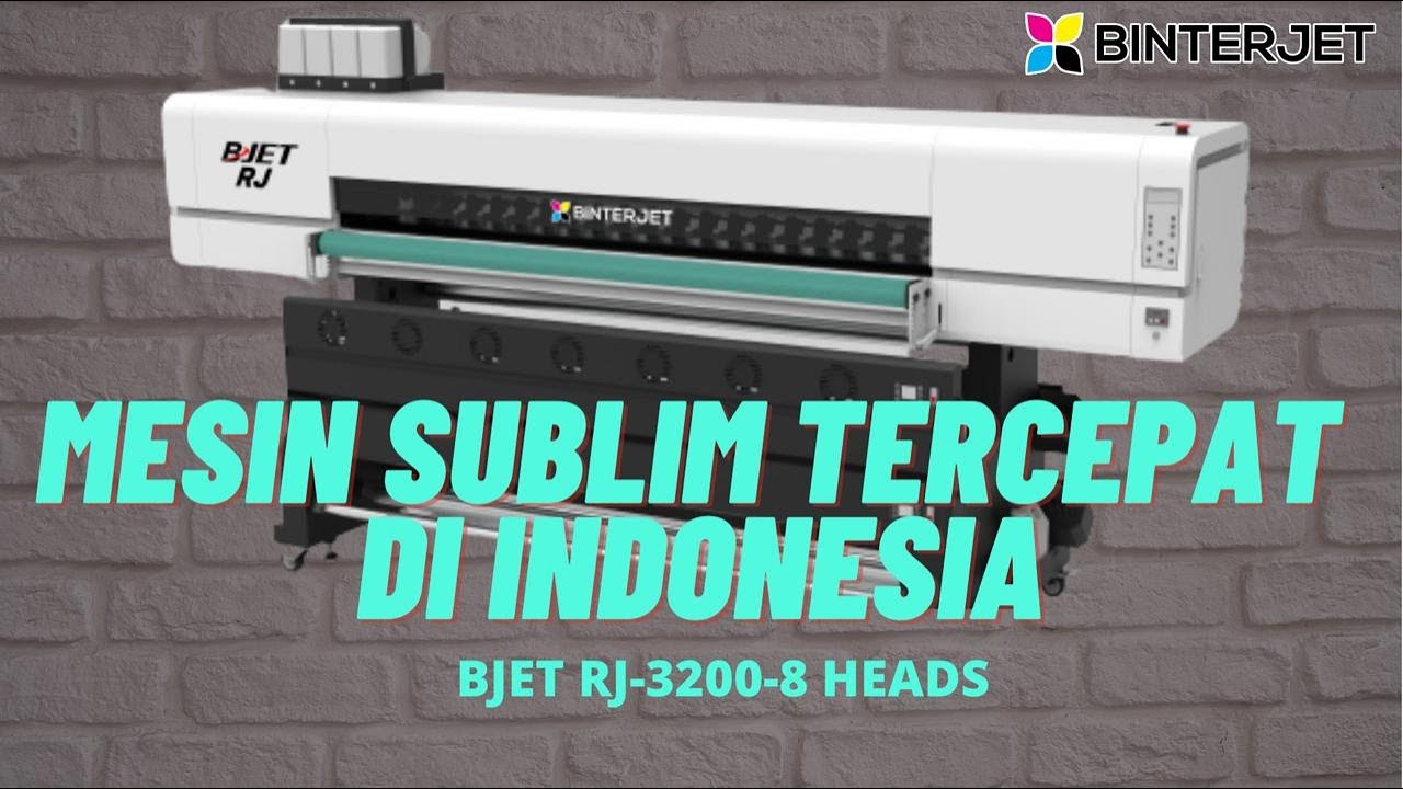 MESIN SUBLIM YANG MAMPU MEMPRODUKSI 5000 METER PER HARI! | BJET RJ-3200-8H