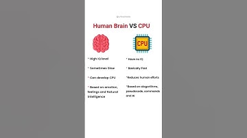 HUMAN BRAIN VS CPU #cs #technology #cpu #computer #computerscience #css #exam #viralshorts #foryou