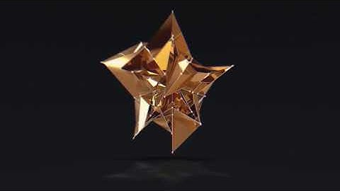 Abstract Shape To Gold Star | Cinema 4D