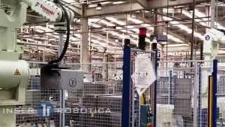 Extremelly compact cells for palletizing and tray filling