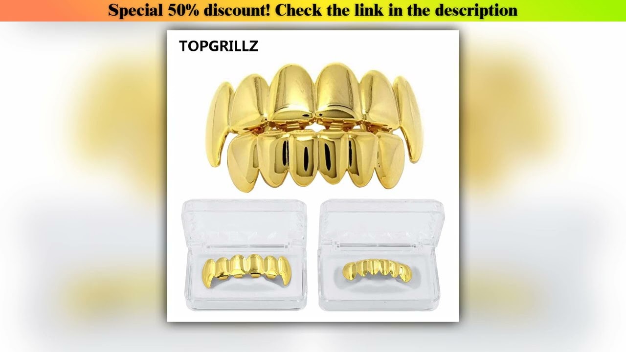 Top TOPGRILLZ New Fit Rose Gold Color Plated Hip Hop Teeth Grillz Caps Top&Bottom Grill Set for Chr