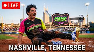 🔴 LIVE Glow In The Dark Baseball in Nashville! ⚾🌌 INSANE Cosmic Baseball Under Blacklights