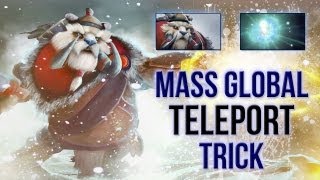 Mass Global TP Trick Tusk+Wisp ● Dota 2 Advanced Guide [HD]