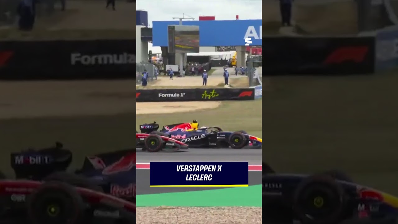 VERSTAPPEN X LECLERC NO GP DOS EUA DE FÓRMULA 1 | #shorts | sportv