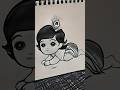 Little krishna sketch #krishna #viral #shorts #art #krishn