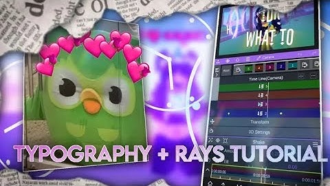 How to Make Typography and Rays in NodeVideo? | NodeVideo Typography Tutorial