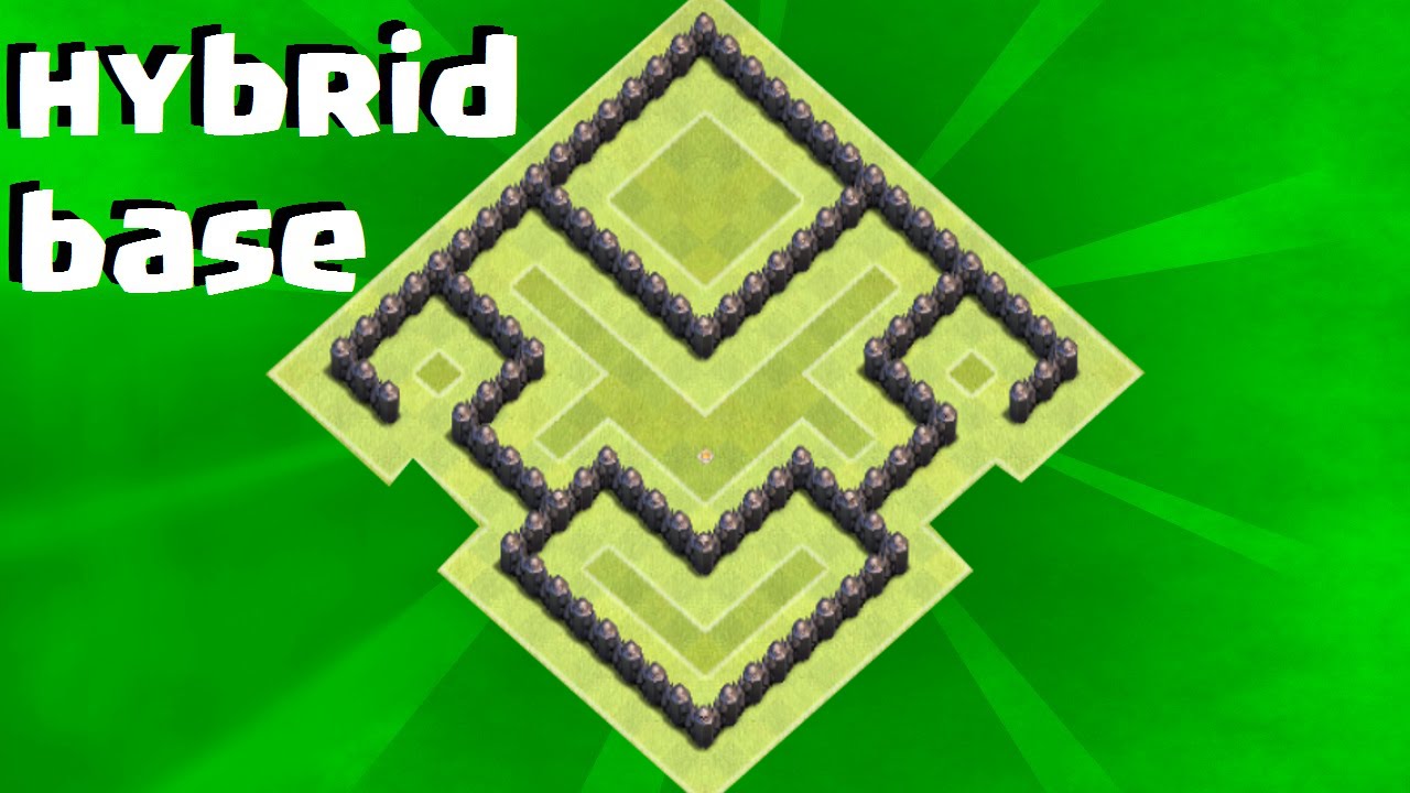 Clash Of Clans - TH5 hybrid base / speed build