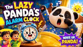 The Lazy Panda’s Alarm Clock | Funny Nursery Rhymes for Kids | Kids Songs, Preschool | 3D Animation