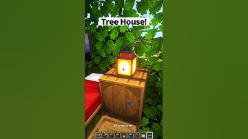 Minecraft Tree House! #shorts #minecraft