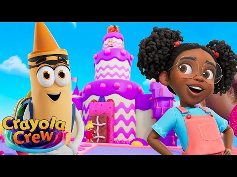 Castle Crayola Construction 🏰 | Crayola Crew | Cartoons for Kids
