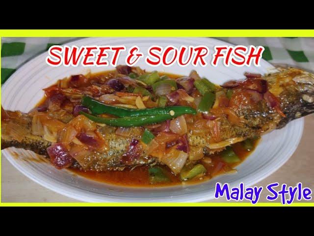 Sweet Sour Fish Recipe Ikan Siakap Masak Malay Ikan Dua Rasa By Val Youtube