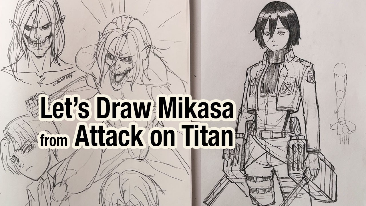 Drawing Mikasa (Attack on Titan) — My Style