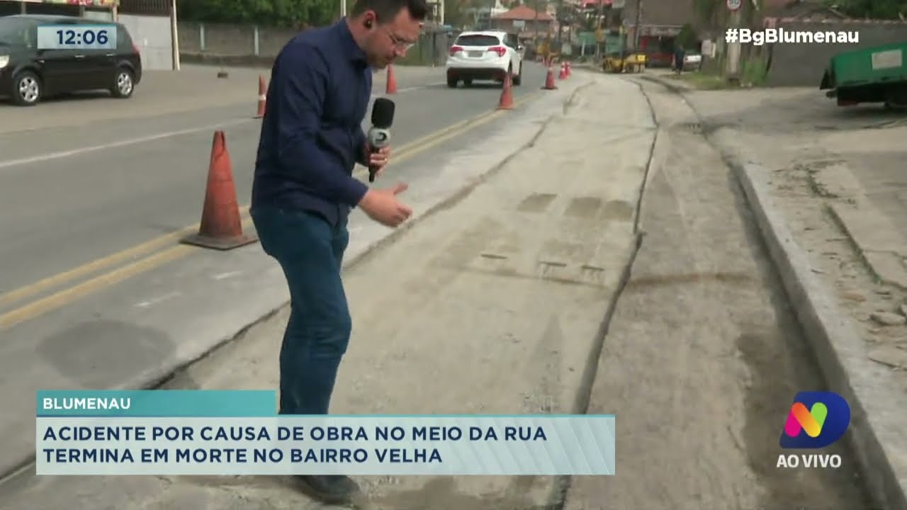 Trânsito: acidente por causa de obra no meio da rua termina em morte no bairro da Velha