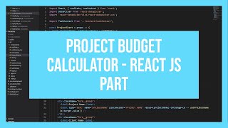 Project Budget Calculator - Express and React app - ReactJS Part