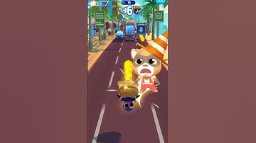 Talking Tom Hero Dash Midnight Ginger Run For 30 Seconds Without Crashing - Funny Race iOS Gameplay