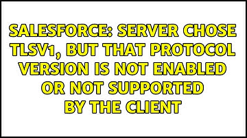 Server chose TLSv1, but that protocol version is not enabled or not supported by the client