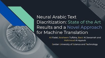 Research Paper Presentation - Neural Arabic Text Diacritization SOTA.