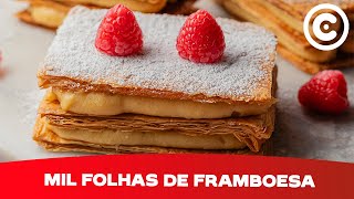 Mil Folhas De Framboesa Estaladiço Por Fora, Cremoso Por Dentro