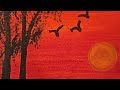 Sunset #sunsetview#paintingideas #beginnerarttips #acrylic #art #painting #beautifulpainting#simple