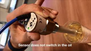 Detection water oil interface
