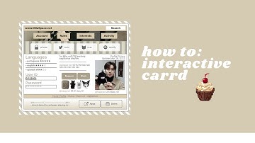 social profile style; interactive carrd tutorial