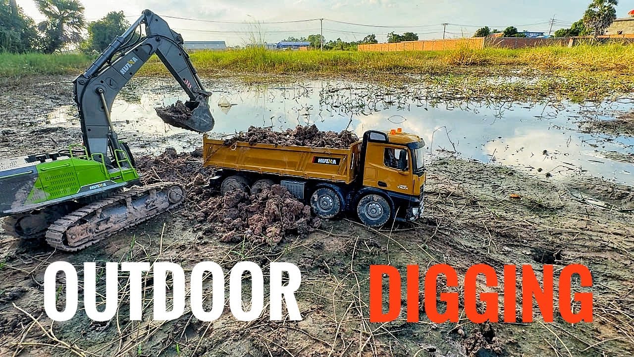 RC Outdoor Digging with ASMR | RC Truck Lab